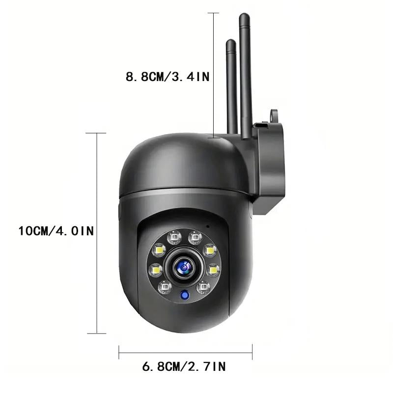 Outdoor Security Camera, 2.4G Surveillance Camera Video, Wifi Wireless Security Camera, Auto Tracking, Camera Full Color Night Vision and Two-Way Audio