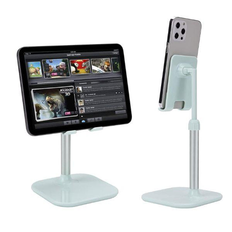 Adjustable Phone & Tablet Stand for Desk – Foldable Holder Compatible with Iphone, Ipad, Android Devices – Sturdy Desktop Stand Gift for Women, Men