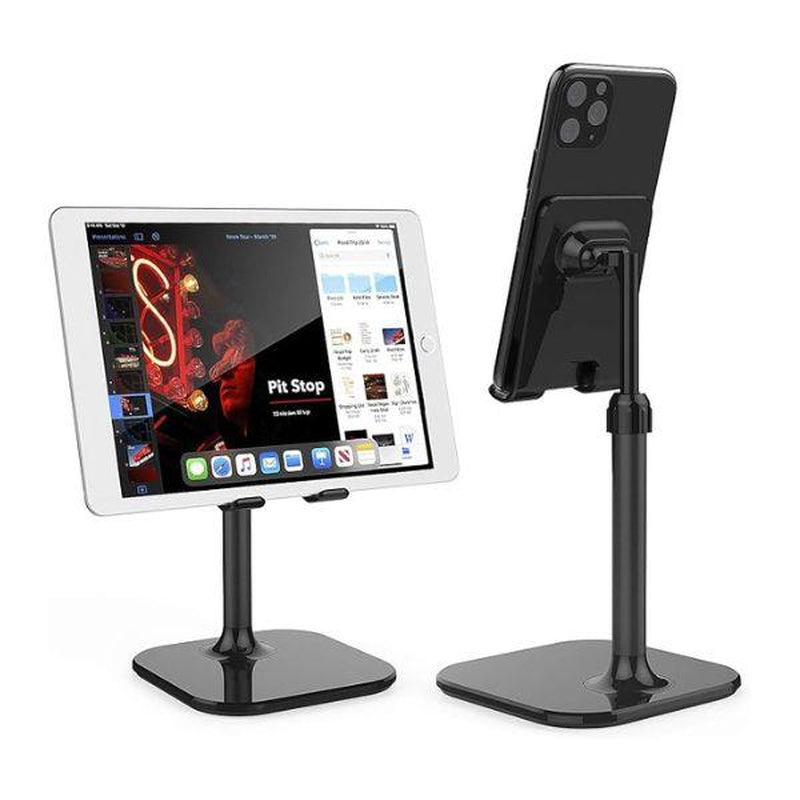 Adjustable Phone & Tablet Stand for Desk – Foldable Holder Compatible with Iphone, Ipad, Android Devices – Sturdy Desktop Stand Gift for Women, Men