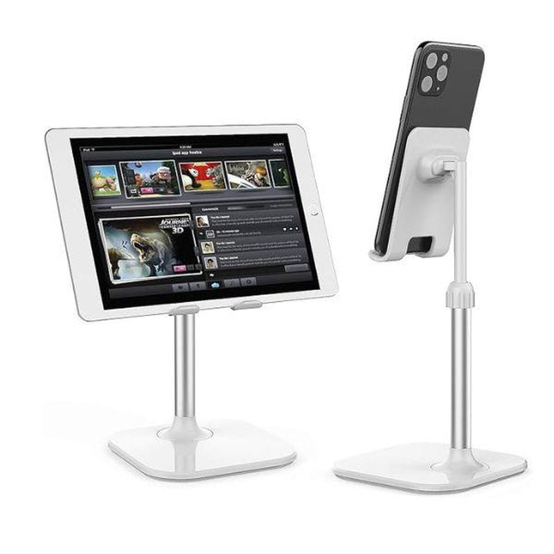 Adjustable Phone & Tablet Stand for Desk – Foldable Holder Compatible with Iphone, Ipad, Android Devices – Sturdy Desktop Stand Gift for Women, Men
