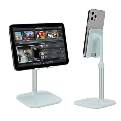 Adjustable Phone & Tablet Stand for Desk – Foldable Holder Compatible with Iphone, Ipad, Android Devices – Sturdy Desktop Stand Gift for Women, Men