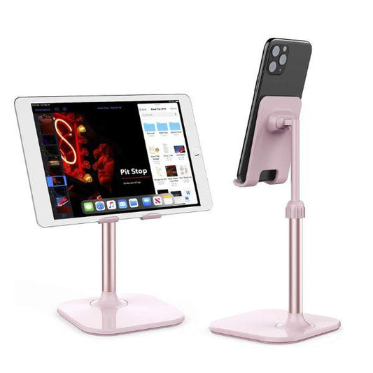 Adjustable Phone & Tablet Stand for Desk – Foldable Holder Compatible with Iphone, Ipad, Android Devices – Sturdy Desktop Stand Gift for Women, Men